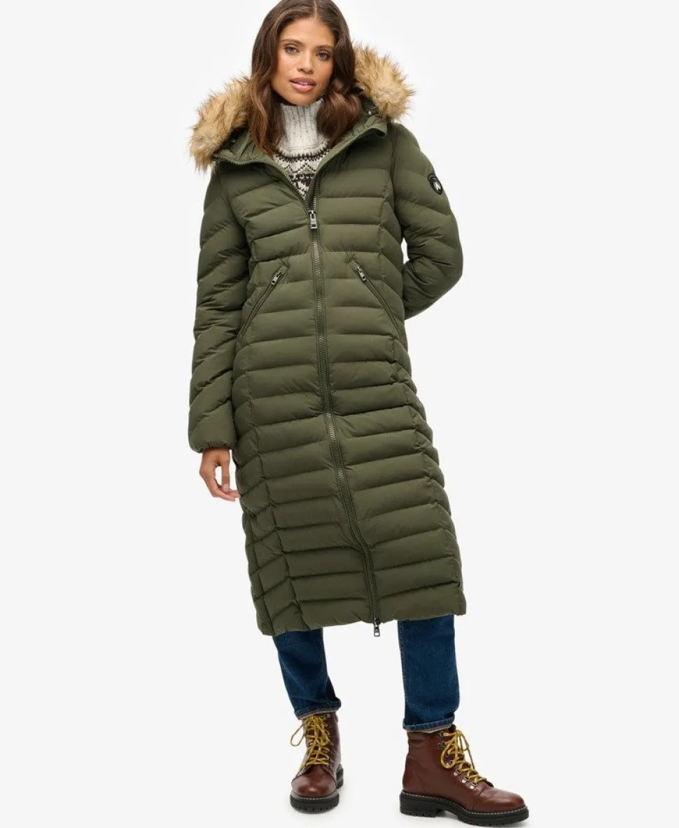 Fuji Faux Fur Hooded Longline