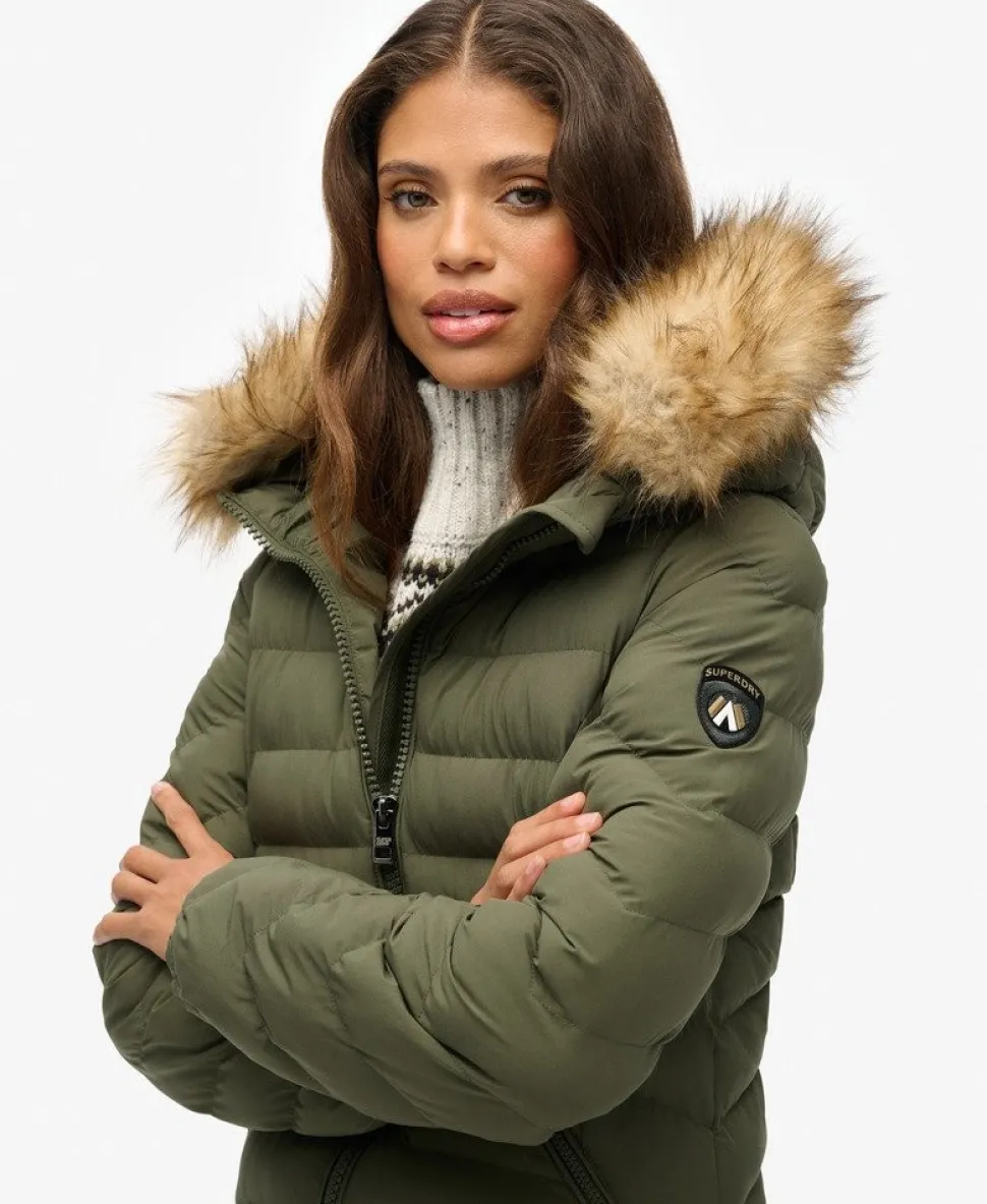 Fuji Faux Fur Hooded Longline