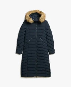 Fuji Faux Fur Hooded Longline Jacket