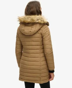 Fuji Hooded Mid Length Puffer Coat