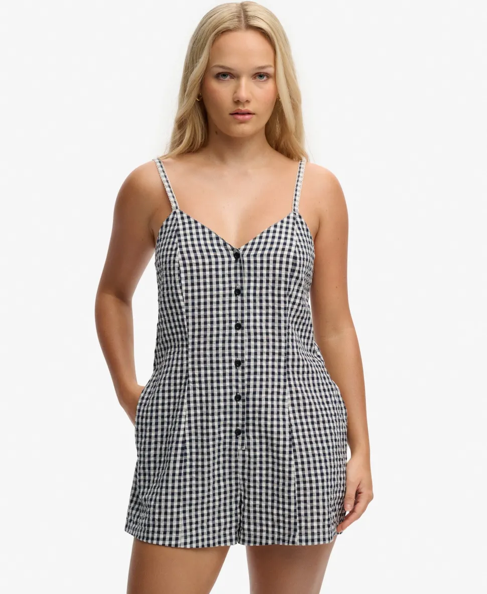 Gingham Cami Playsuit