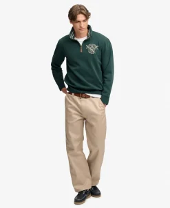 Gothic Varsity Half Zip Sweatshirt