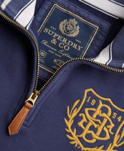Gothic Varsity Half Zip Sweatshirt