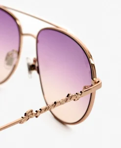 Gradient Lens Aviator Sunglasses