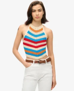 Hanky Hem Halter Crochet Top