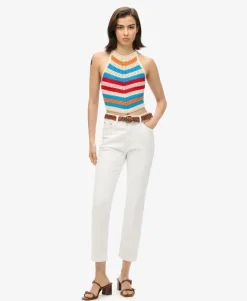 Hanky Hem Halter Crochet Top