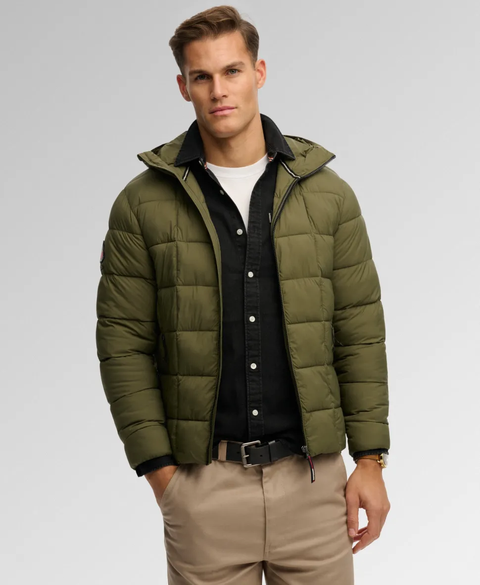 Hooded Box Quilt Fuji Lite Jacket