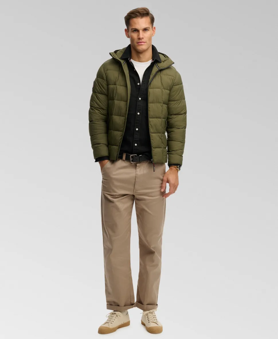 Hooded Box Quilt Fuji Lite Jacket