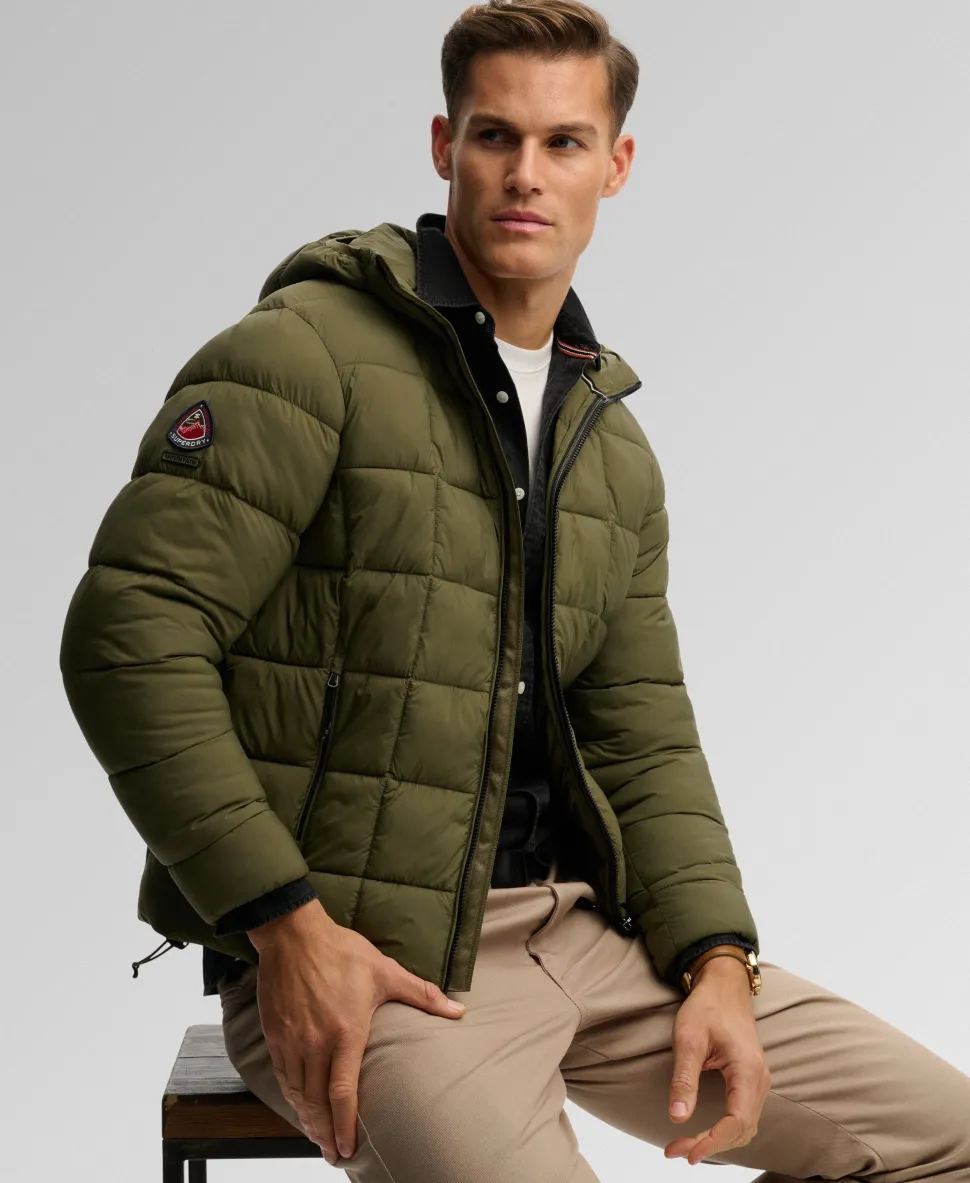 Hooded Box Quilt Fuji Lite Jacket