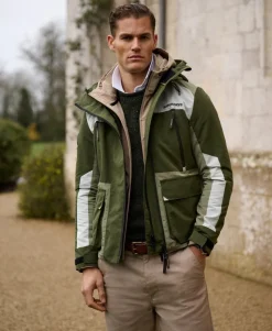 Hooded Colour Block Windbreaker Jacket