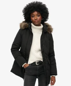 Hooded Everest Faux Fur Parka Coat