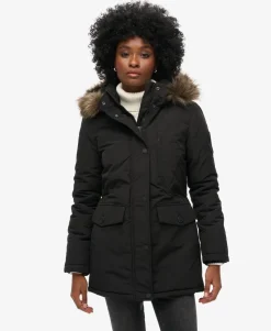 Hooded Everest Faux Fur Parka Coat