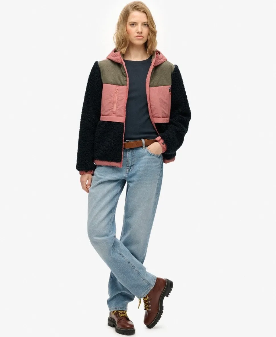 Hooded Fleece Sherpa Jacket