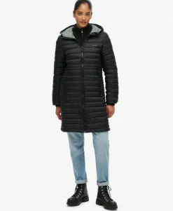 Hooded Fuji Lite Mid Length Padded Jacket