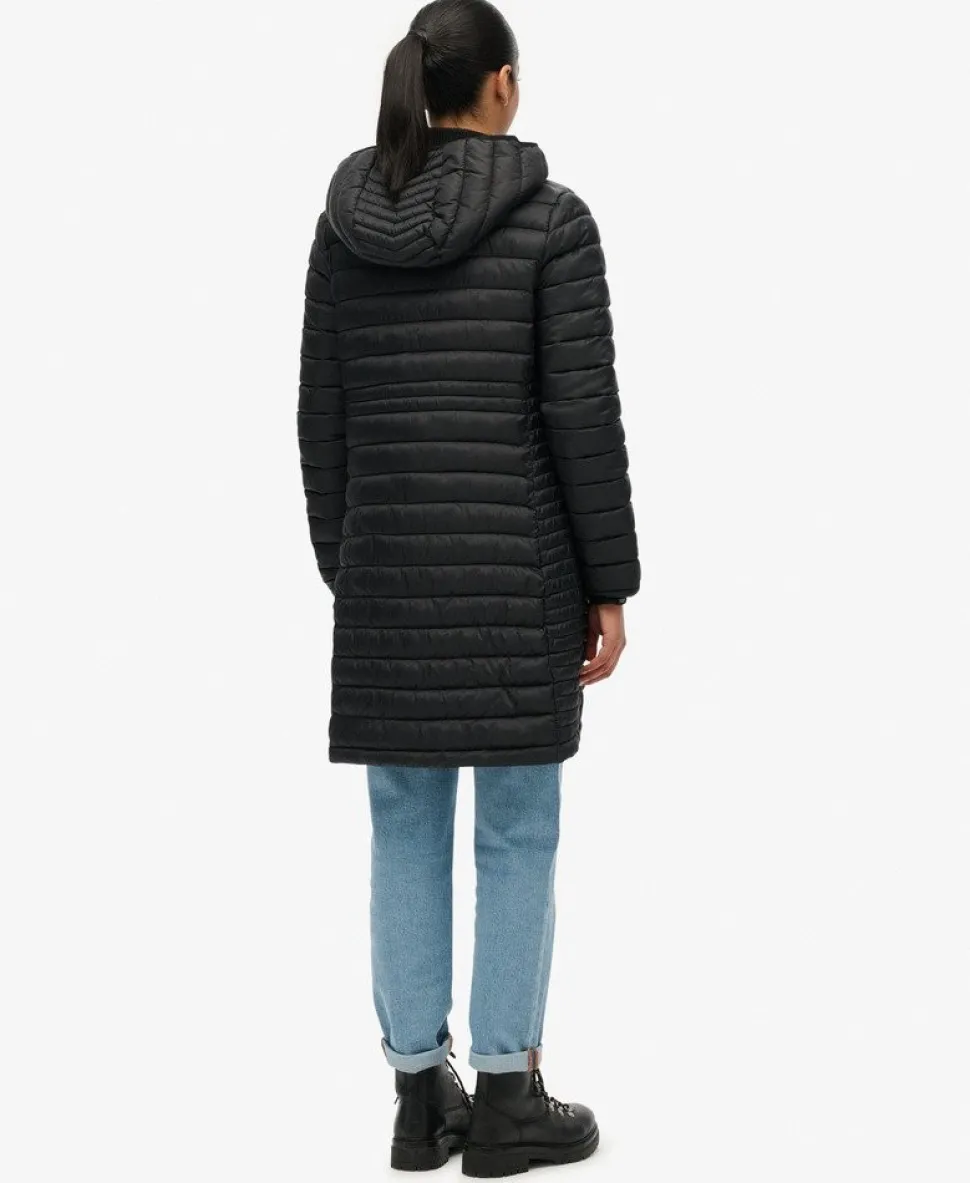 Hooded Fuji Lite Mid Length Padded Jacket