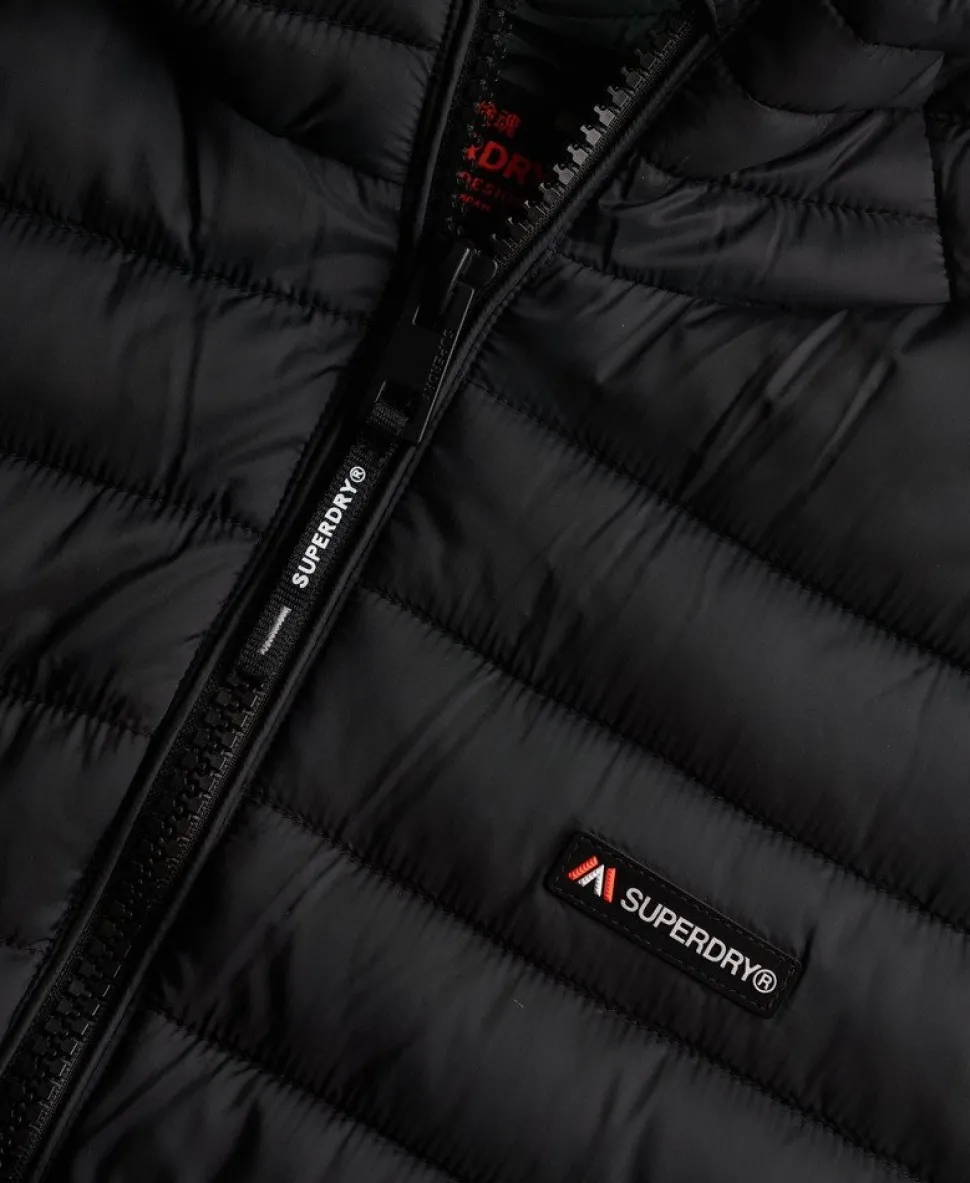 Hooded Fuji Lite Mid Length Padded Jacket