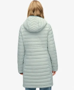 Hooded Fuji Lite Mid Length Padded Jacket