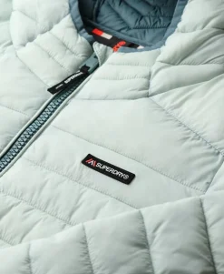 Hooded Fuji Lite Mid Length Padded Jacket