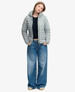 Hooded Heat Weld Padded Jacket