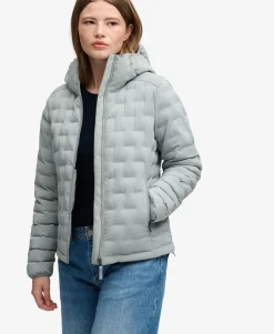 Hooded Heat Weld Padded Jacket