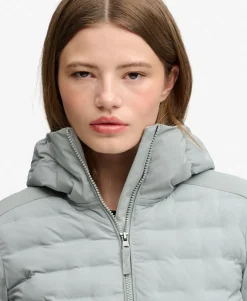 Hooded Heat Weld Padded Jacket