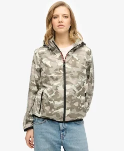 Hooded Logo Windbreaker Jacket