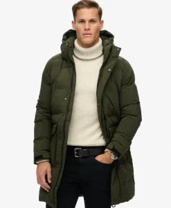 Hooded Longline Padded Jacket