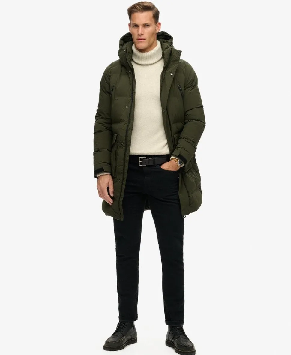 Hooded Longline Padded Jacket