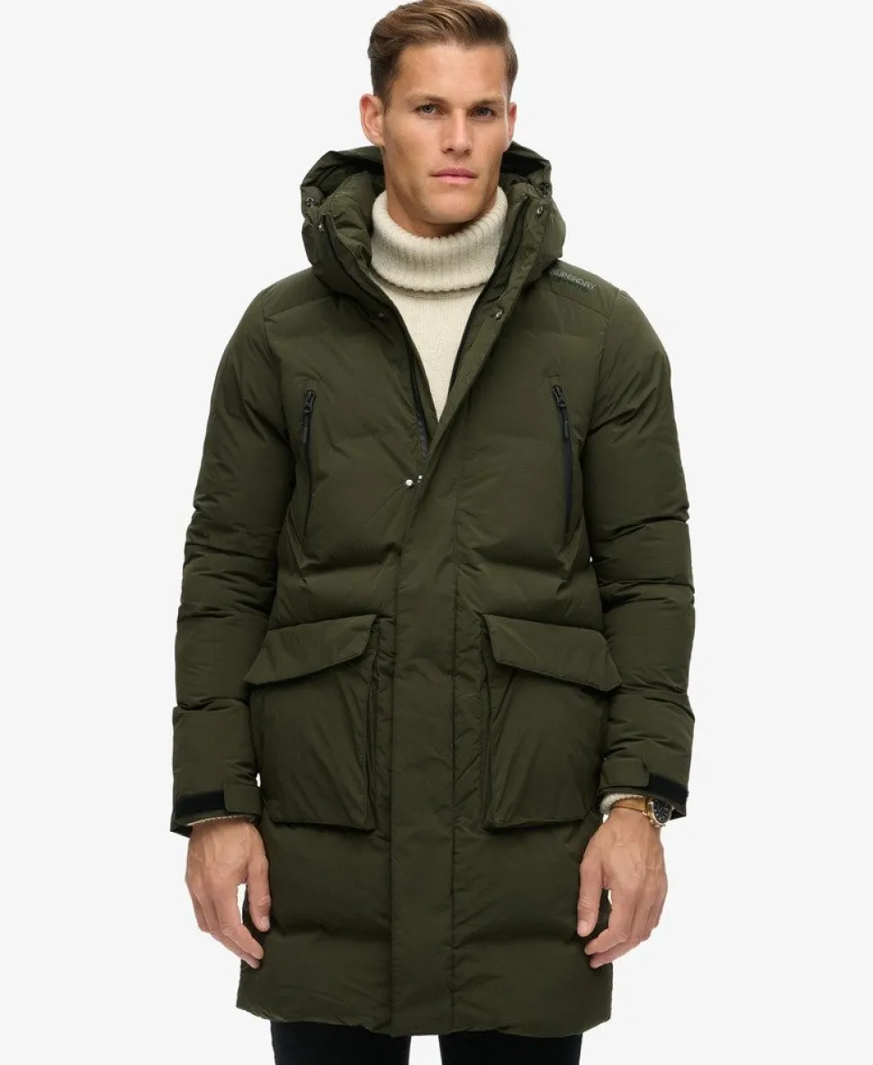 Hooded Longline Padded Jacket