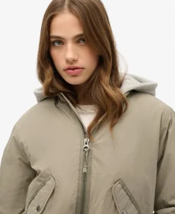 Hooded MA1 Bomber Jacket