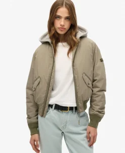 Hooded MA1 Bomber Jacket