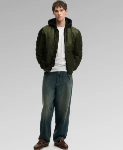 Hooded MA1 Bomber Jacket
