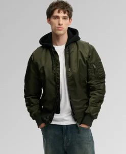 Hooded MA1 Bomber Jacket