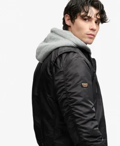 Hooded MA1 Bomber Jacket