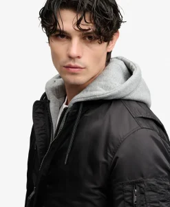 Hooded MA1 Bomber Jacket