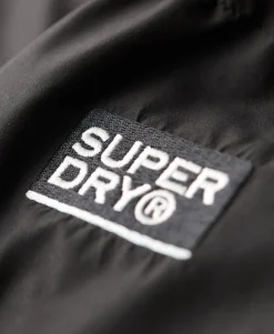 Hooded Mid Length Sports Puffer Jacket