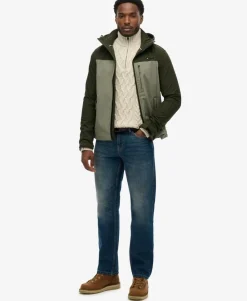 Hooded Softshell Colourblock Jacket