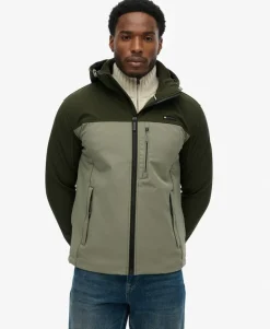 Hooded Softshell Colourblock Jacket