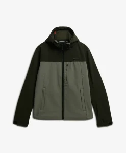 Hooded Softshell Colourblock Jacket