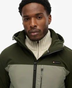 Hooded Softshell Colourblock Jacket