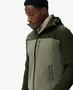 Hooded Softshell Colourblock Jacket