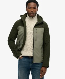 Hooded Softshell Colourblock Jacket