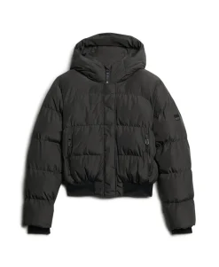 Hooded Sports Puffer Bomber Jacket
