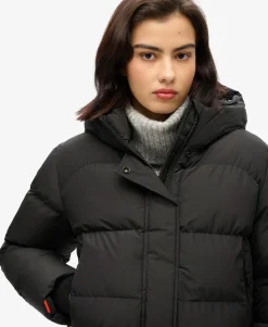 Hooded Sports Puffer Bomber Jacket