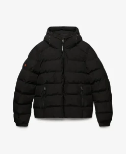 Hooded Sports Puffer Jacket
