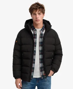Hooded Sports Puffer Jacket