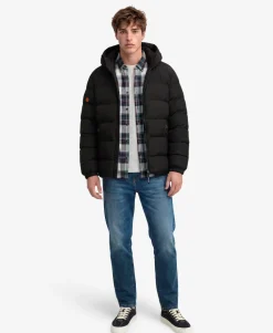 Hooded Sports Puffer Jacket