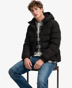 Hooded Sports Puffer Jacket