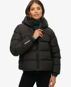 Hooded Sports Puffer Jacket