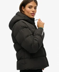 Hooded Sports Puffer Jacket